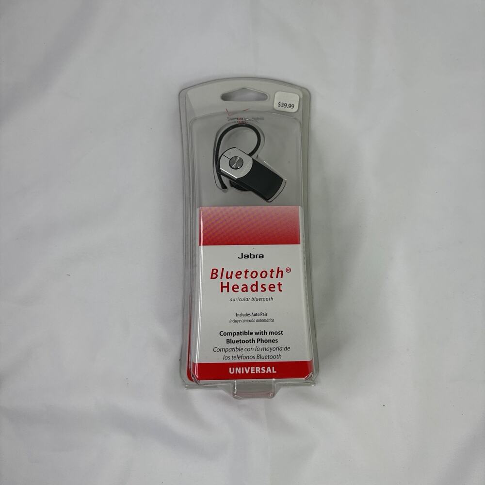 Jabra Bluetooth Headset Compatible With Most Phones Universal New In Package